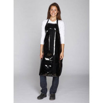 GROOMER BARBER STYLIST Vinyl WATERPROOF BLACK APRON Bib Grooming Hair Re... - £15.84 GBP