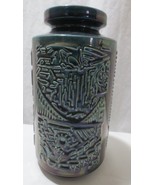 Vtg 60&#39;s Ilkra Keramik West German Art Pottery Vase &quot;Panorama&quot; 1033/25 - £78.63 GBP