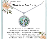 Mother in Law Necklace Silver Tree of Life Necklace as Mothers Day Gifts... - $38.16