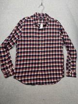 J Crew Mercantile Plaid Flannel Button Up Shirt Mens Large Long Sleeve Casual - £24.60 GBP