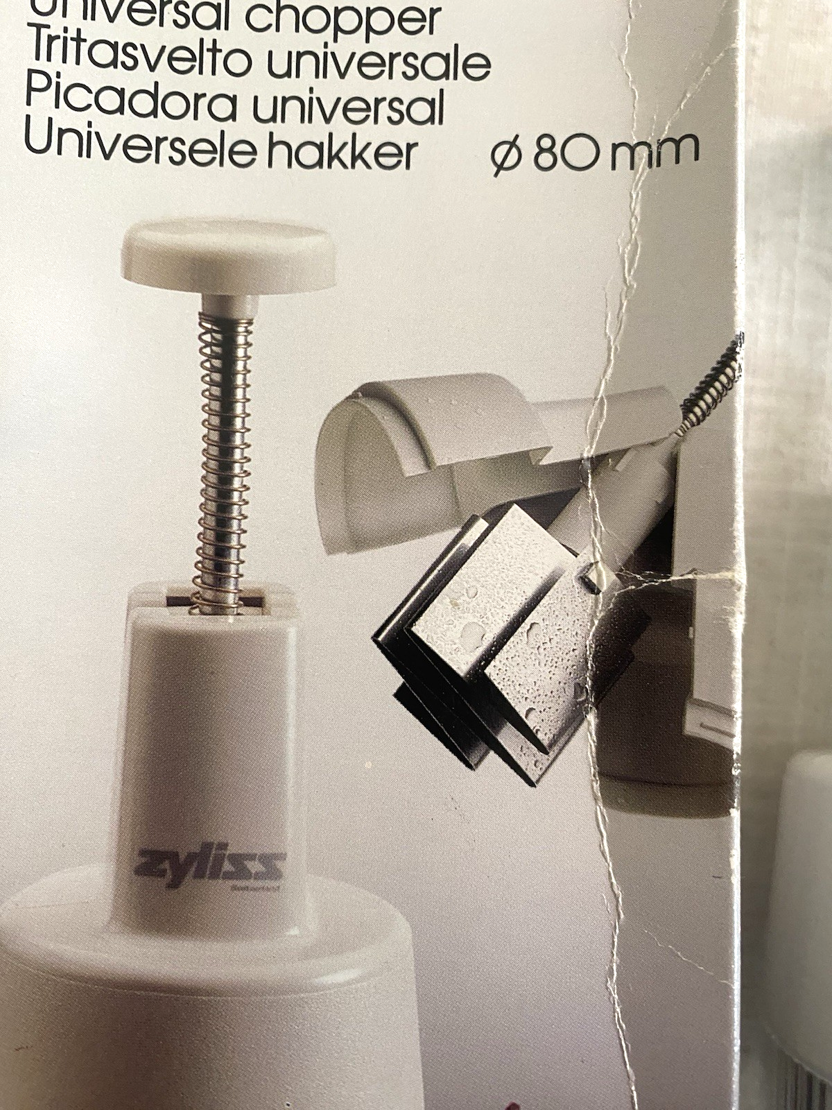 Zyliss Original Universal Hacker Food Chopper Switzerland Never Used Box Damaged Item image 2