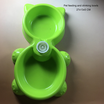 ZGHQHCDRH Pet feeding and drinking bowls, Double pet Bowls plastics Pet Bowls  - £10.13 GBP