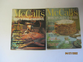 2 Vintage 1970&#39;S Mccall&#39;s Books Of Recipes Cakes &amp; Pies And Fish N Fowl Cookbook - £7.97 GBP