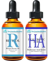 Hyaluronic Acid + Retinol - Anti-Aging Fine Line Wrinkle Cream-Gel-Serum 2-Pack - $11.68+