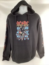AC/DC Hoodie Sweatshirt Men&#39;s Size S/M Black Heavy Metal Blow Up Your Video - $638.84 MXN