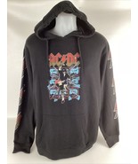 AC/DC Hoodie Sweatshirt Men&#39;s Size S/M Black Heavy Metal Blow Up Your Video - $639.86 MXN