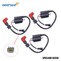 3Pcs 68F-82310 Ignition Coil W Cap For Yamaha Outboard 4T 150-250HP 60V-82310-10 - £101.02 GBP