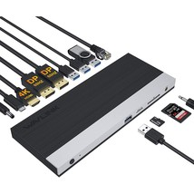WAVLINK USB C Laptop Docking Station 4K Triple Display with 100W PC Charging, Mu - £161.30 GBP