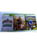 XBOX 360 Games Modern Warfare, Skylanders, Sega 3 games - $9.75
