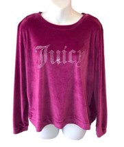 Juicy Couture Sleepwear Shirt Womens XL Hot Pink Soft Long Sleeve Pajama Top - £17.72 GBP