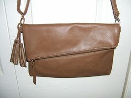 New York &amp; Co. Brown Crossover Ladies Handbag (New) - £15.62 GBP