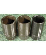 3pc 1/2 Drive Metric DEEP AIR IMPACT SOCKET Set 32 34 36 mm 6 PT CRV hea... - $24.99