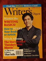 WRITERS DIGEST September 2001 Mitch Albom Tuesdays With Morrie Walter Cronkite - £11.34 GBP