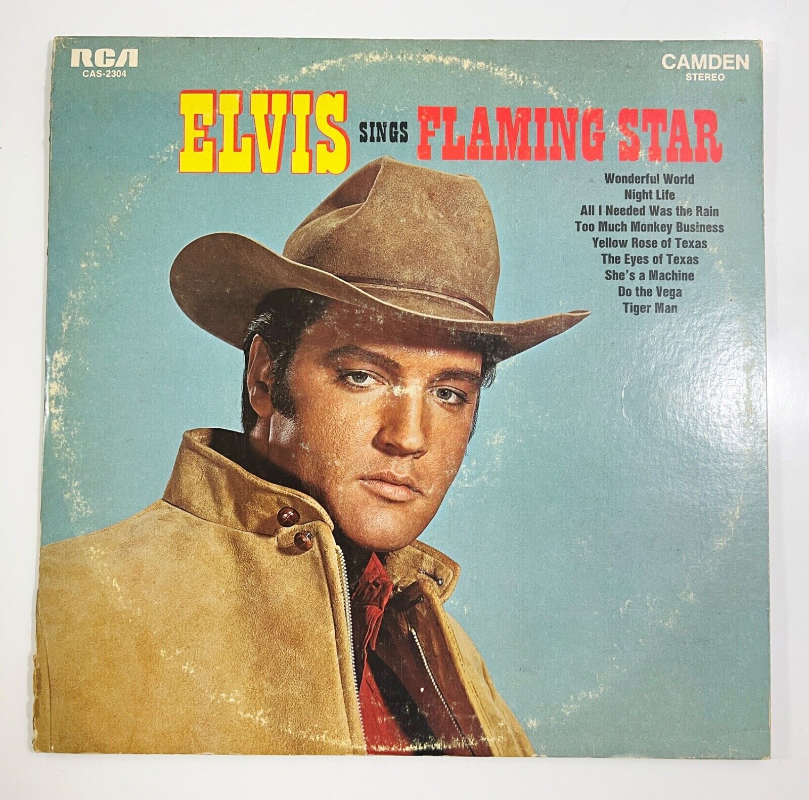 ELVIS PRESLEY SINGS FLAMING STAR VINYL LP 1969 CAS-2304 - $17.81