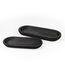 Wooden Dough Bowl Design Tray (Set of 2) - $102.25