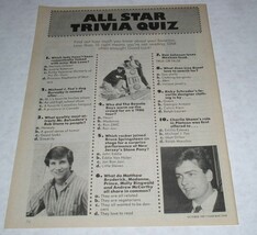 Tiger Beat Star Magazine Photo Article Clipping Vintage Oct 1987 All Sta... - $227.89 MXN