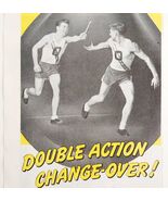 1947 Pennzoil Motor Oil Advertisement Relay Race Runners Automobilia DWWW4 - $34.88 CAD