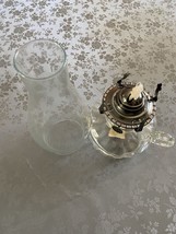 Lantern Kerosene Oil Lamp Burner, Metal And Glass - PreOwned - £14.19 GBP