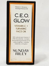 Sunday Riley CEO Glow Vitamin C + TURMERIC FACE OIL Primrose Skin .17 oz... - $17.77