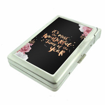 Most Wonderful Time Year Em1 100&#39;s Size Cigarette Case with Built in Lighter - £16.78 GBP