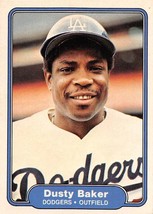 1982 Fleer #1 Dusty Baker Los Angeles Dodgers ⚾ - £0.70 GBP