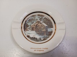 Currier &amp; Ives Shenandoah Valley Of Virginia The Old Homestead In Winter Ashtray - £7.90 GBP