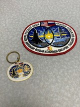 Space Shuttle Mission STS-71 NASA embroidered patch &amp; Enamel Keychain Ru... - £19.78 GBP