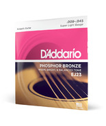 3 Sets D&#39;Addario EJ23 Super Light, Phosphor Bronze Acoustic Guitar Strin... - £43.90 GBP