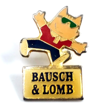 VTG Bausch &amp; Lomb 1992 Barcelona Olympics Mascot Cobi Pin Advertise Souvenir - $7.29