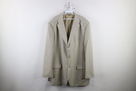 Vintage 90s Mens 50 Long Super 150s Knit Fabric 3 Button Suit Coat Jacke... - $67.70 CAD