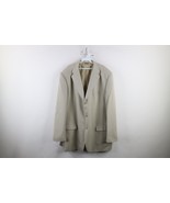 Vintage 90s Mens 50 Long Super 150s Knit Fabric 3 Button Suit Coat Jacke... - €43,20 EUR