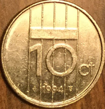 1994 Netherlands 10 Cents Coin - £0.97 GBP