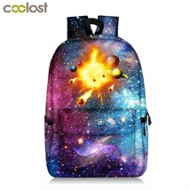 Universe Star Backpack Teenager Boys Girls Galaxy Planet School Bags Men Rucksac - £36.98 GBP