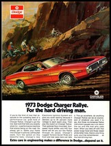 1973 HOT ROD Magazine Car Print Ad - Dodge &quot;Charger Rallye&quot; 440 4 Barrel A5 - $9.89