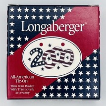 Longaberger Tie-On All American &quot;2000&quot; Sparkler Basket Pottery #35483 NEW RARE - £10.06 GBP
