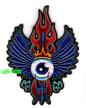 FLYING EYE PATCH EMBROIDERED psychedelic art hippie vanner biker vest ja... - $5.99