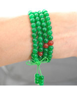 Free Shipping - Tibetan Buddhist natural GREEN jade 108 meditation yoga ... - $4.18 CAD