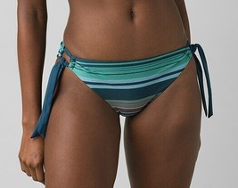 prAna Audrey Size Small (S) Mid Rise Tie Side Bikini Bottoms Atlantic Po... - $29.69