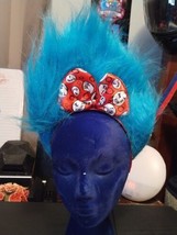 Dr. Seuss Thing 1 2 Blue Hair Headband One Two Costume Accessory Halloween - £11.79 GBP