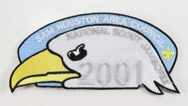 Vintage 2001 Sam Houston Jamboree Baby Blue Boy Scout BSA CSP Shoulder Patch - £9.01 GBP