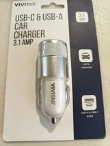 Vivitar USB-C And USB-A Car Charger, Black, NIL6003-BLK-STK-24 - $11.88
