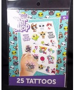 Littlest Pet Shop 25 temporary tattoos pack Made USA LPS - $94.08 MXN