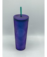 STARBUCKS 2025 PURPLE/GREEN SWIRL SIREN/MERMAID 24oz VENTI TUMBLER COLD CUP, NWT - $32.66