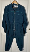 Vintage 90s Reebok Track Suit 2pc Jacket Pants Small Nylon Windbreaker G... - £23.73 GBP