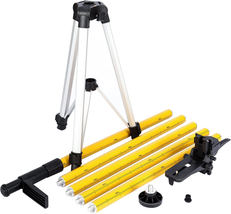 Laser Level Pole with Adjustable Mount 5/8&#39;&#39;&amp;1/4&#39;&#39; Thread, Telescoping Tripod Po - £79.44 GBP