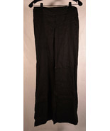 Bebe Womens Pants Linen Blend Black 0 - $43.56