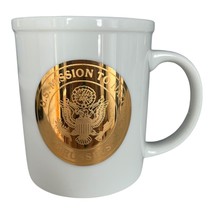 Vintage U.S. Mission to NATO Brussels Coffee Mug – Gold Seal Emblem - $26.00