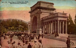 San Francisco CA-California, Band Stand Golden Gate Park Vintage Postcard-BK37 - £3.89 GBP