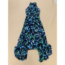 White House Black Market Womens Maxi Dress Halter Neck Floral Print Part... - $27.72