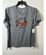 Positive Tees Women’s Gray Happy Fall Ya’ll Short Sleeve T Shirt Size XXXL - $17.81